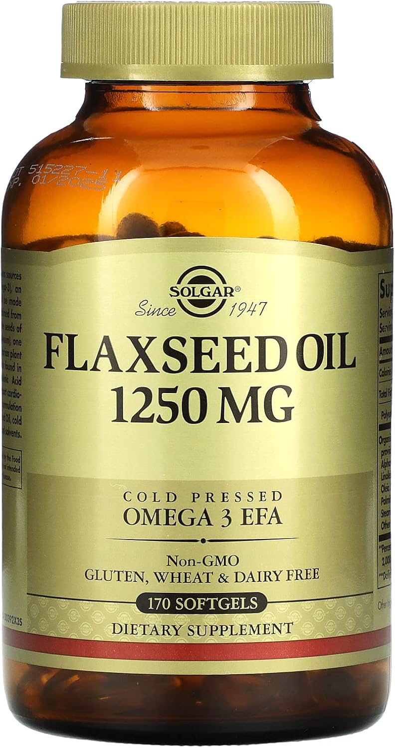 axseed Oil, 625 mg, 170 Softgels, Solgar