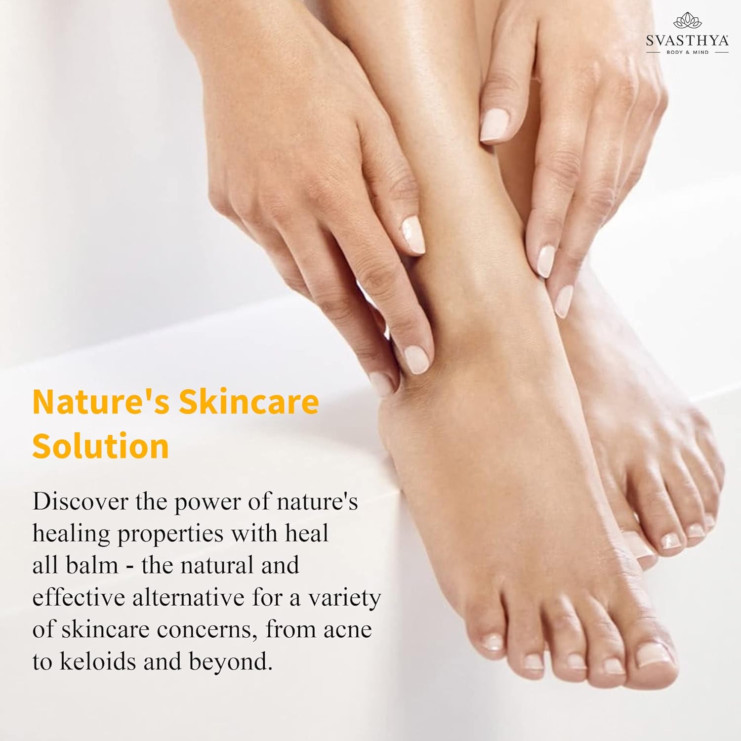 Svasthya Body & Mind Essential Oil Heal All Balm - Cracked, Dryness, Wound And Irritation Healing - Natural Ingredients Skincare Balm With Lavender Oil - Fast Recovery - Multipurpose Uses : Beauty & Personal Care