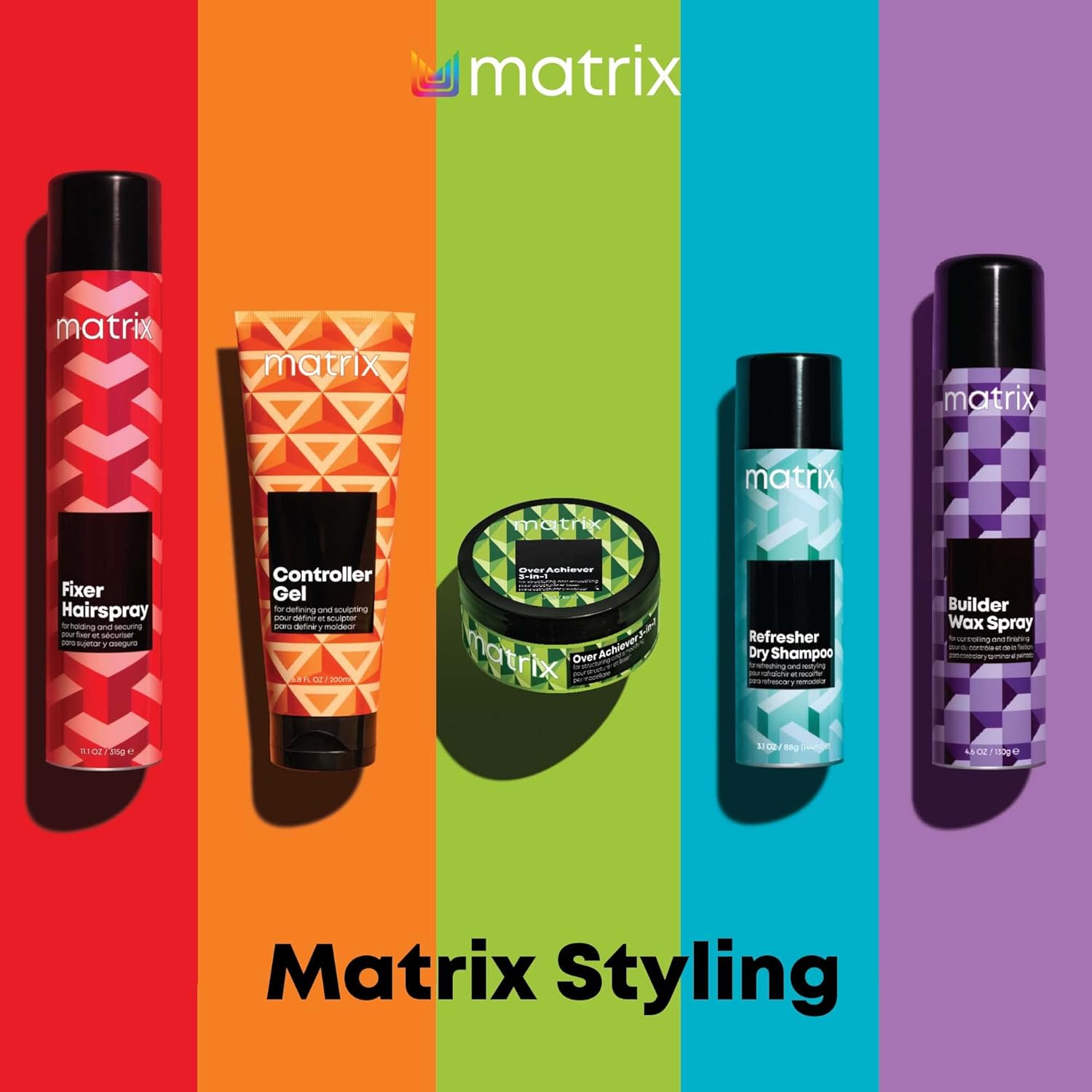 Matrix Styling Builder Wax Spray | Texture Wax Hairspray | Adds Texture & Body | Medium Control | Satin Matte Finish | For All Hair Types | Vegan | 4.6 Oz : Beauty & Personal Care