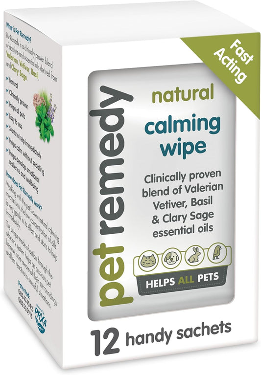 Pet Remedy Calming Wipe Sachets, 100-Count