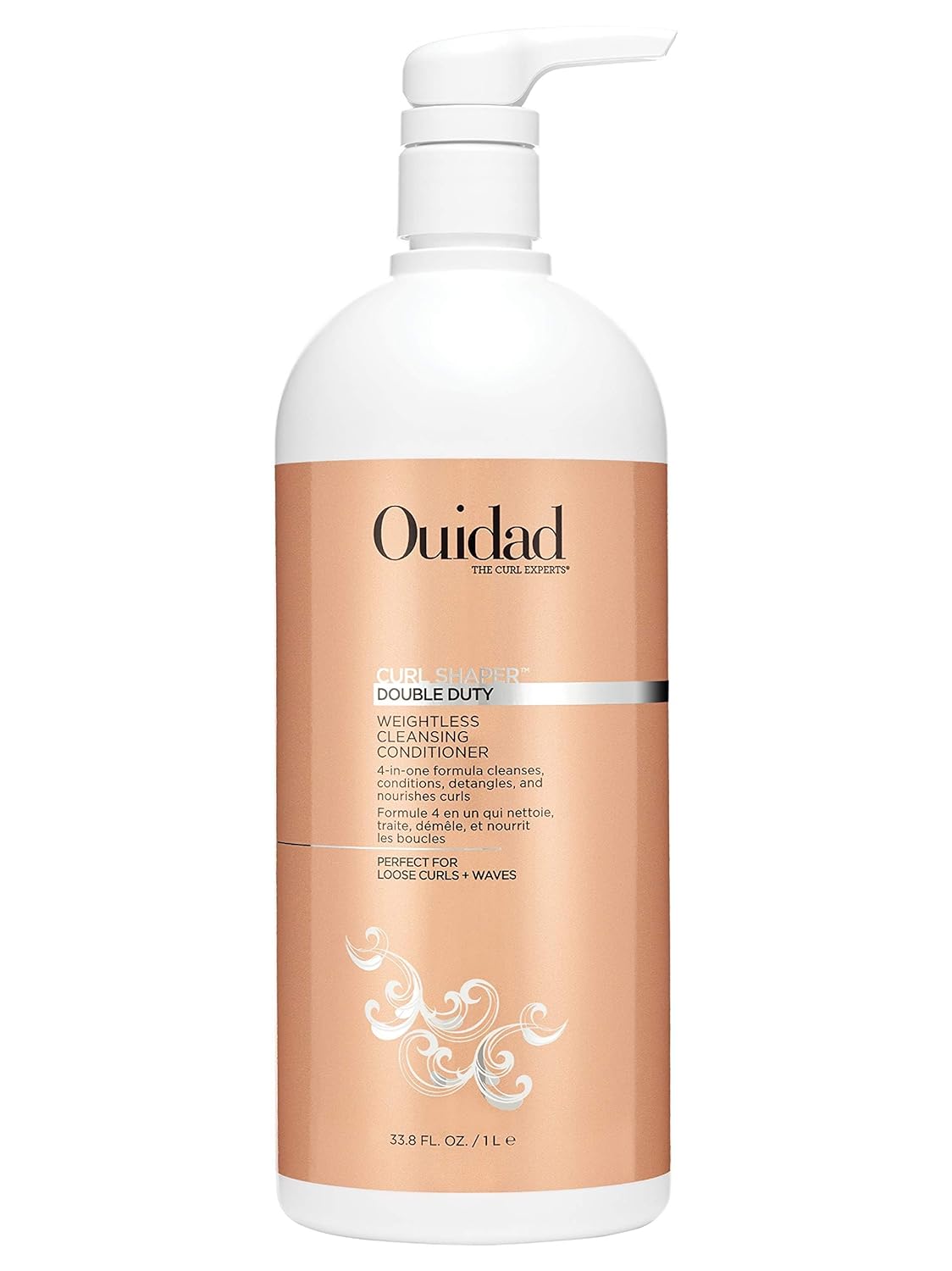 Ouidad Curl Shaper Double Duty Weightless Cleansing Conditioner, 33.8 Fl Oz