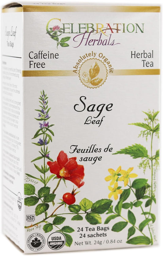 Celebration Herbals Sage Leaf Organic 24 Bag, 0.02 Pound