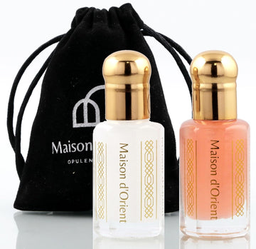 Maison D'Orient Tahara Collection 2X6Ml | Pink Musk & White Musk Body Oil Perfume For Women | Arabian Perfume Oils | Arab Perfumes For Women (Perfumes Arabes De Mujer - Almizcle Blanco Y Rosa)