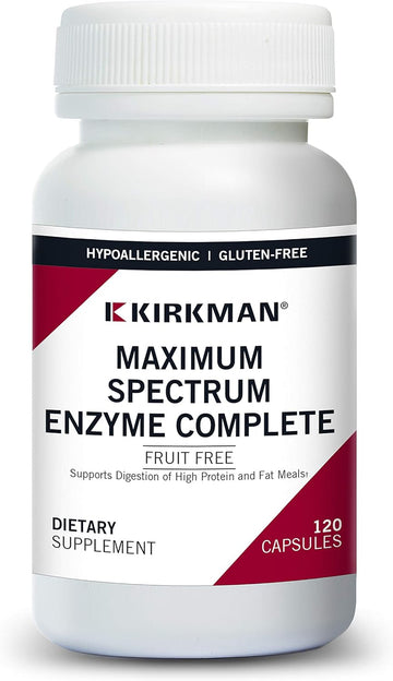 Maximum Spectrum Enzyme Complete, 120 Capsules, Kirkman Labs