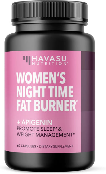 Night Time Fat Burner For Women | Weight Loss And Sleep Support Blend With Apigenin 50Mg | Metabolism Booster And Appetite Suppressant For Weight Loss | 2 Month Supply Weight Loss Pills For Women