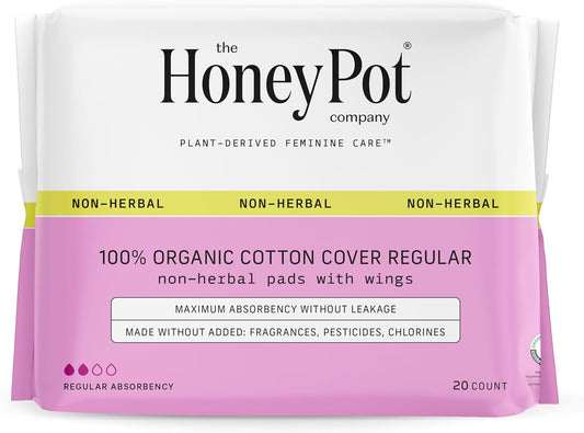 The Honey Pot Company - Pads For Women - Non-Herbal Regular Pads & Everyday Liners Bundle - Cotton Cover & Ultra-Absorbent Pulp Core - Sanitary Pads For Women - Feminine Care - Fsa & Hsa Eligible