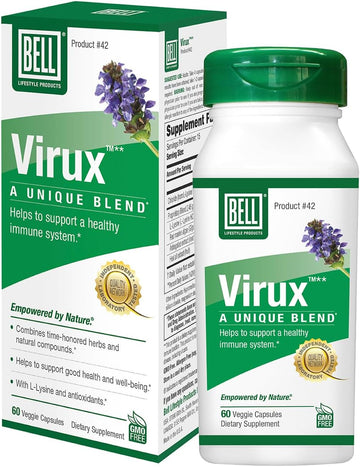 Bell Virux™ L Lysine And Red Marine - Natural Herbal Blend, Unique Supplement To Boost The Immune System- Lysine 1000Mg Capsules
