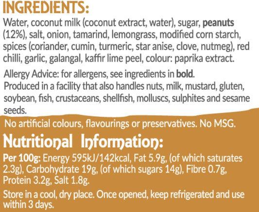 Thai Taste Satay Peanut Sauce, Pack Of 6