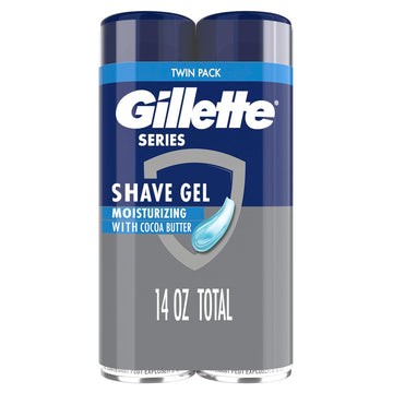 Gillette Series 3X Action Shave Gel, Moisturizing Twin Pack (7 Ounce Each)