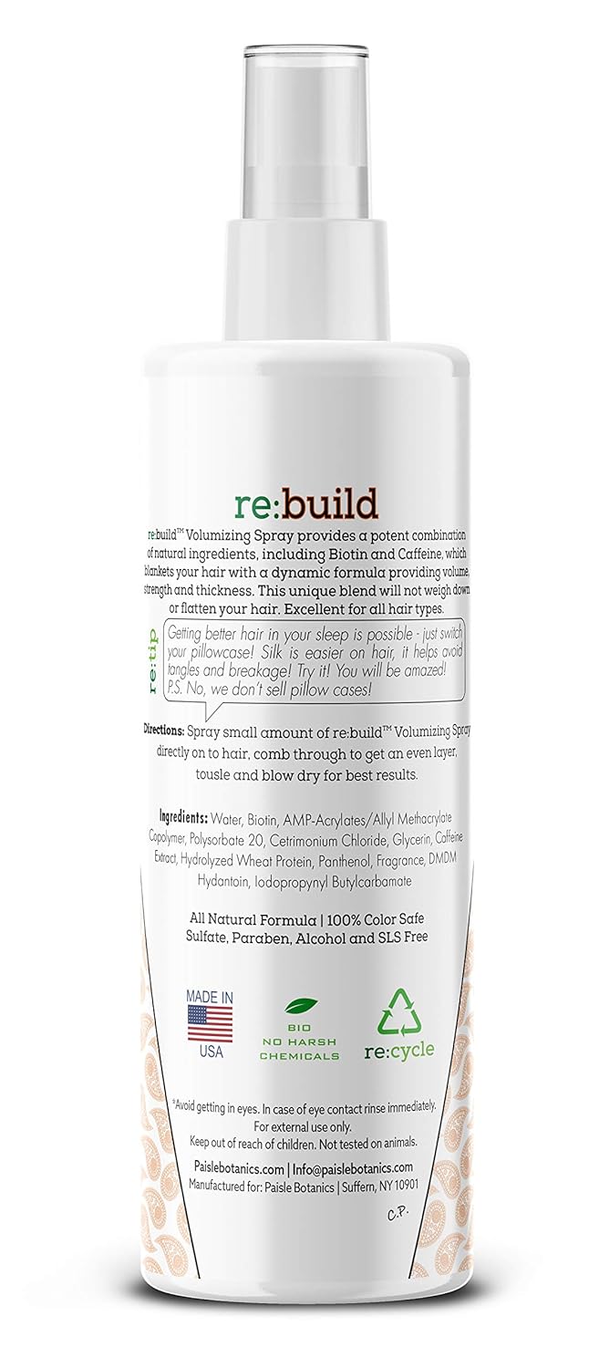 Biotin Volumizing Spray for Hair - Natural Hair Thickening Spray - Biotin Hair Thickener for Fine Hair - Texture Spray for Hair - Volumizer for Fine Hair - Hair Growth Products for Men and Women : Beauty & Personal Care