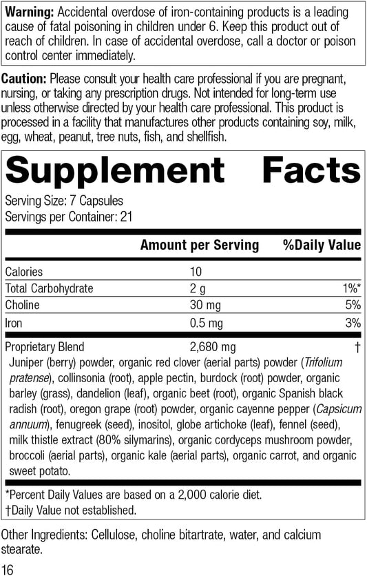 Standard Process Sp Cleanse - Whole Food Gallbladder Cleanse, Liver Cleanse, Kidney Support, Digestion And Toxin Cleanse With Collinsonia Root, Juniper Berry, Cordyceps Mushroom, And More - 150 Caps