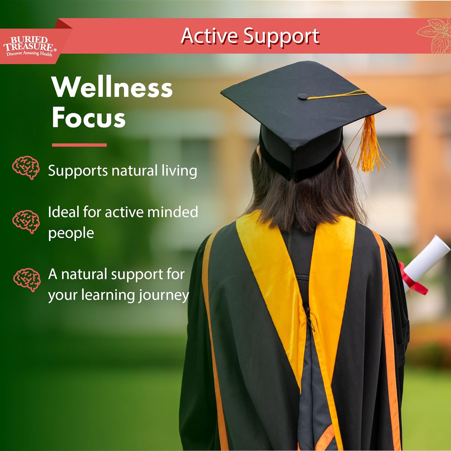 Buried Treasure - Added Attention - Children'S Learning Support With Gaba Dha Vitamin B And Herbal Blend - Aid Healthy Brain Functions - Improved Short-Term Auditory Memory Focus & Behavior 16.54 Oz : Health & Household