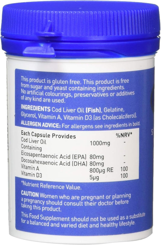 Valupak Cod Liver Oil Capsules High Strength 1000Mg 30 Capsules
