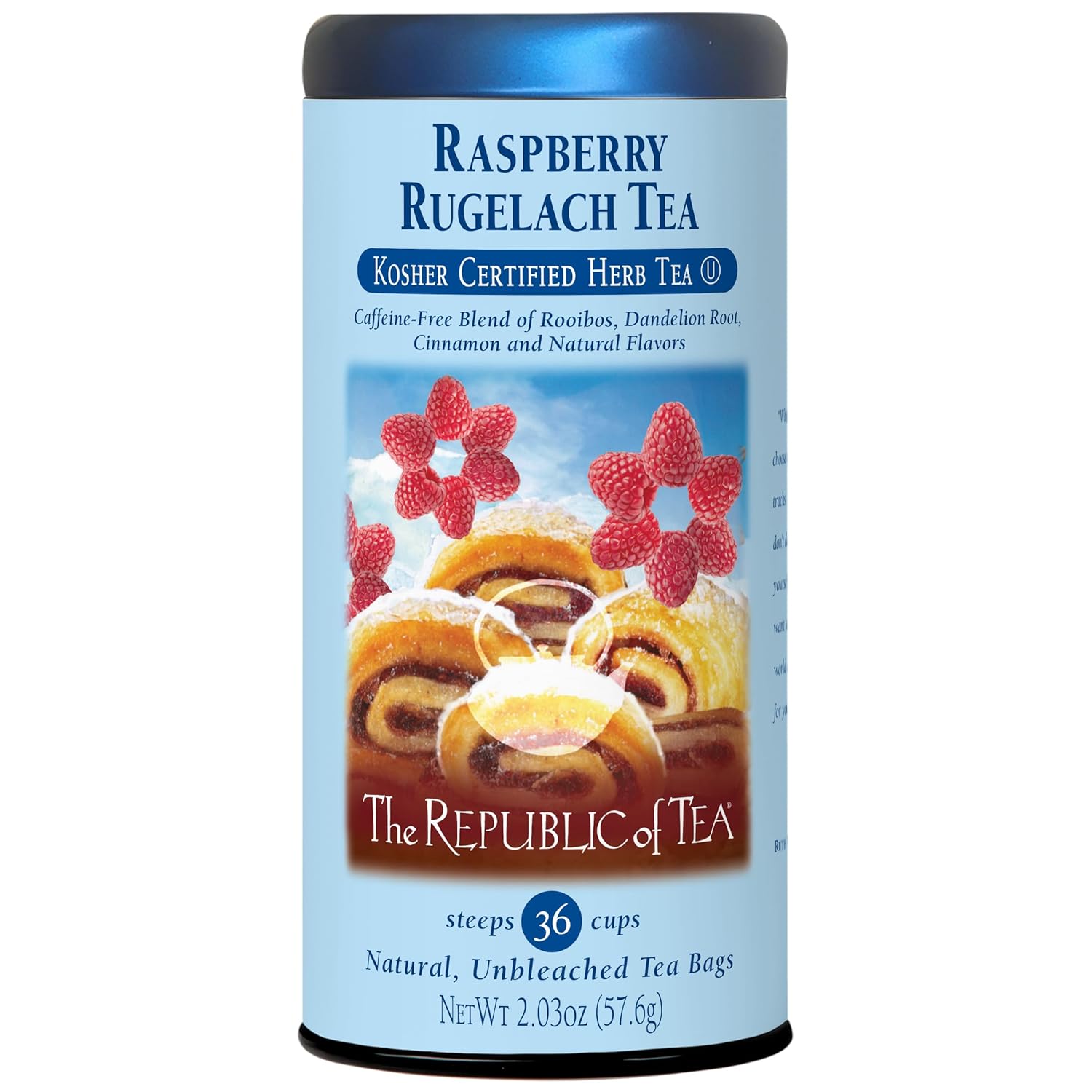 The Republic Of Tea - Raspberry Rugelach Red Herbal Tea - 36 Tea Bags