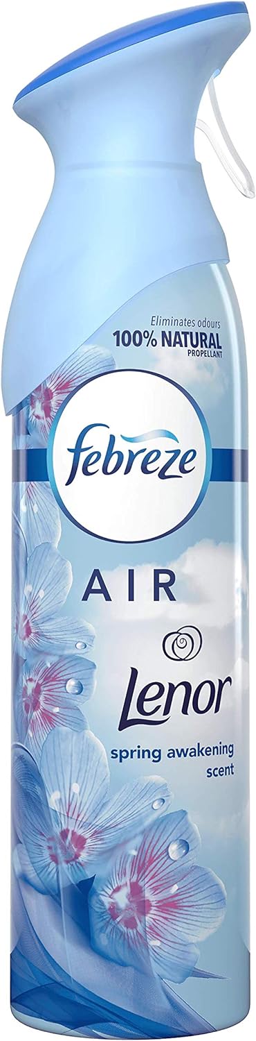 Febreze Air Freshener Spray Spring Awakening 300 ML, With 2 x Longer Lasting Scent It Eliminates Odours And Leaves A Beautiful Light Fresh Scent 6 x 300 ml