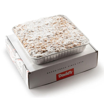 David'S Cookies Original Crumb Cake Tray, 30 Oz - Classic Homemade Gourmet Dessert, Great For Parties, Special Occasions - Fresh Baked, Rich Flavor