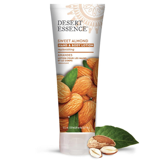 Desert Essence Hand And Body Lotion, Sweet Almond, 8 Oz