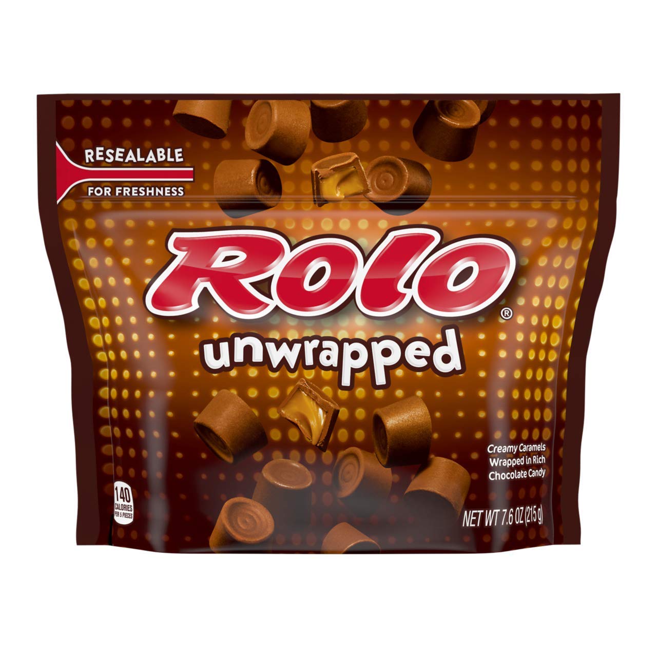 Rolo Chocolate Caramel Candy, Holiday Chocolate And Baking Supplies,7.6 Ounce (Pack Of 8)