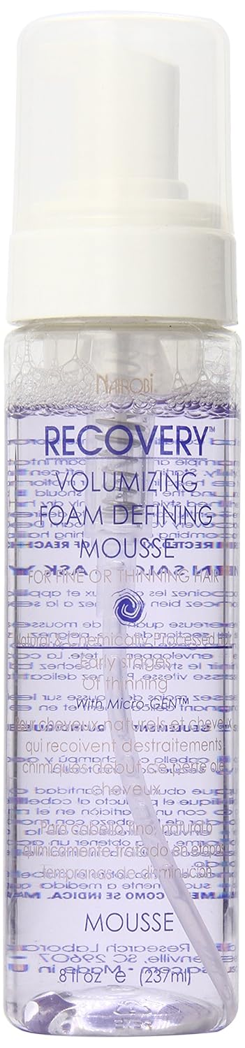 Nairobi Recovery Volumizing Foam Defining Mousse Unisex, 8 Ounce
