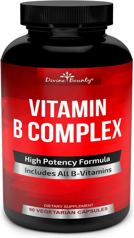 Divine Bounty Super B Complex Vitamins & Turmeric Curcumin Bundle