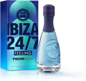 Pacha Ibiza Perfumes - Feeling Ibiza 24/7 Him, Eau De Toilette For Men - Masculine, Intense And Young Fragance - Marine, Citrus And Oriental Notes - Ideal For Day Wear - 100 Ml