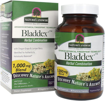 Nature's Answer Bladdex Bladder Support Supplement 1000mg 90-Capsules | Natural Bladder Support | Supports Urinary Tract | Promotes Bladder Regulation | Gluten-Free, Non-GMO, Vegan | Single Count