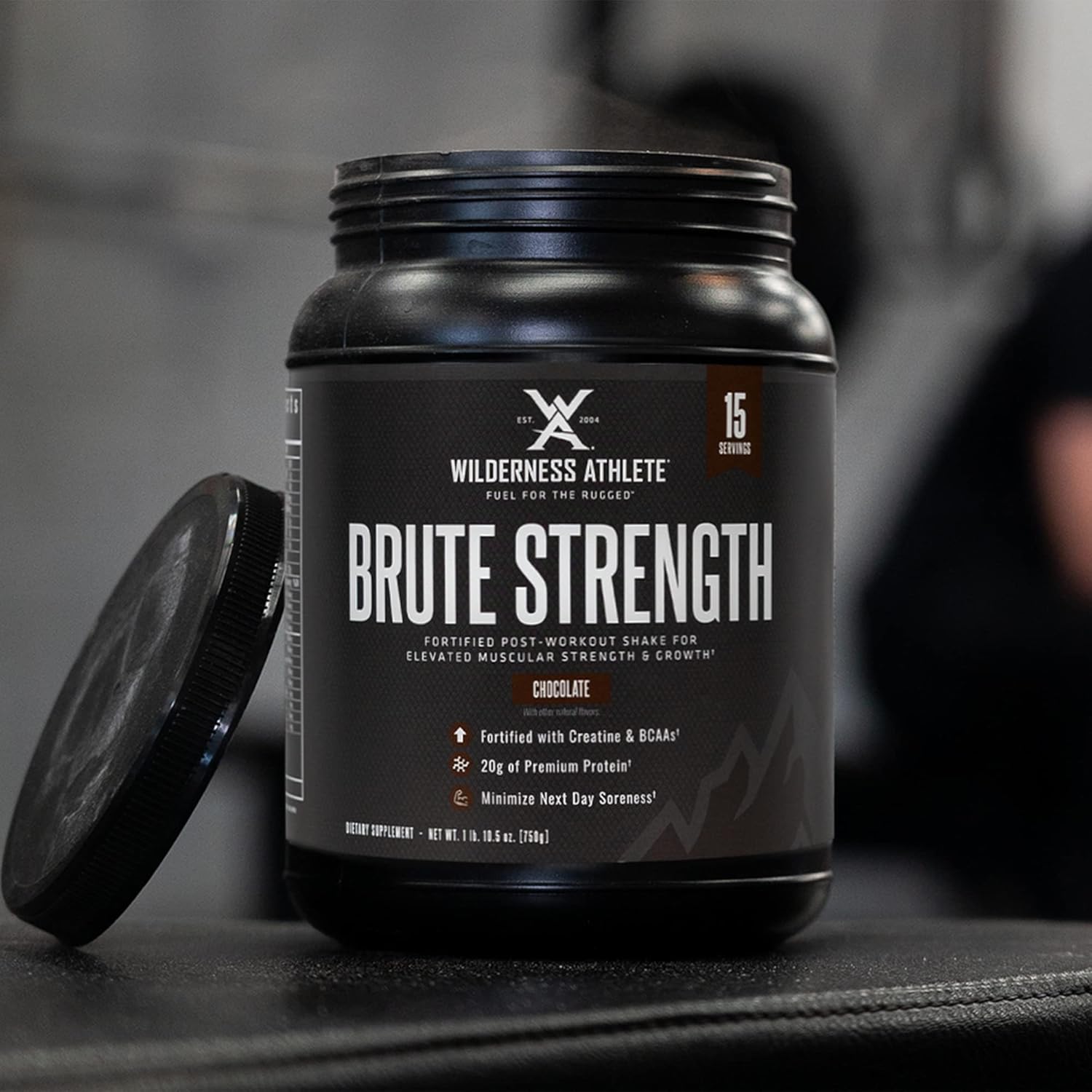 Wilderness Athlete - Brute Strength Bcaa Post Workout | Bcaa Creatine Workout Powder - Premium Post Workout Recovery Drink | 15 Serving Tub (Apple Pie)