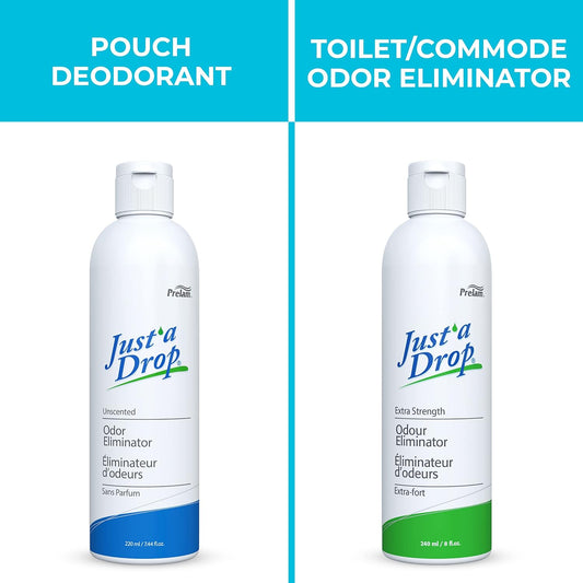 Just a Drop Odor Eliminator - Long-Lasting and Eco-Friendly Formula - Leaves Bathroom Smelling Clean and Fresh - Fits into Your Pocket or Purse - Easy to Use - Extra Strength - 8 oz Drops