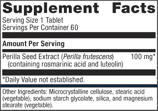 Metagenics Perimine - Healthy Breathing, Respiratory & Immune Support* - With Perilla Seed Extract - With Flavonoids Rosmarinic Acid & Luteolin - Non-Gmo - Gluten-Free - Vegetarian - 60 Tablets