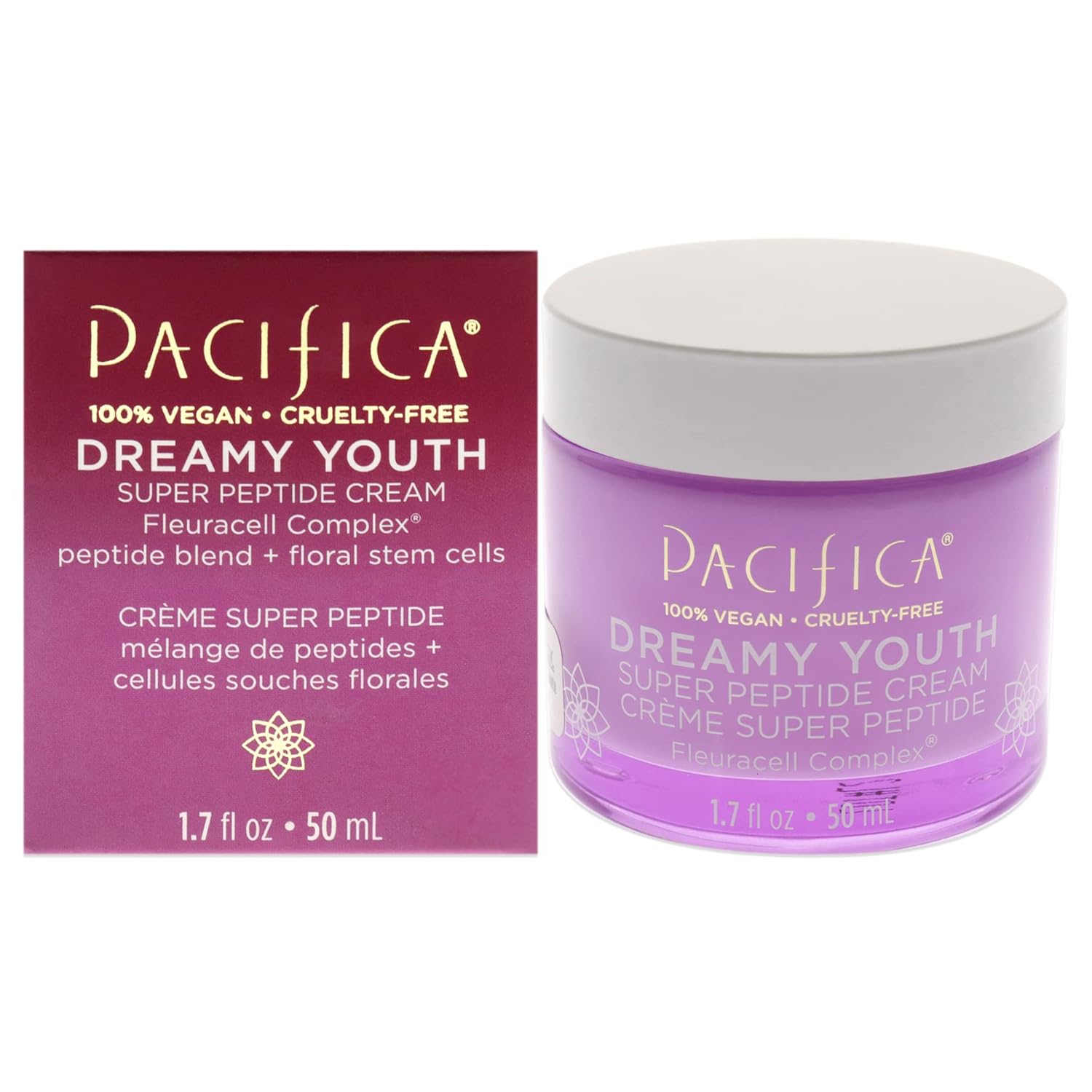 Pacifica Dreamy Youth Super Peptide Cream Cream Unisex 1.7 Oz