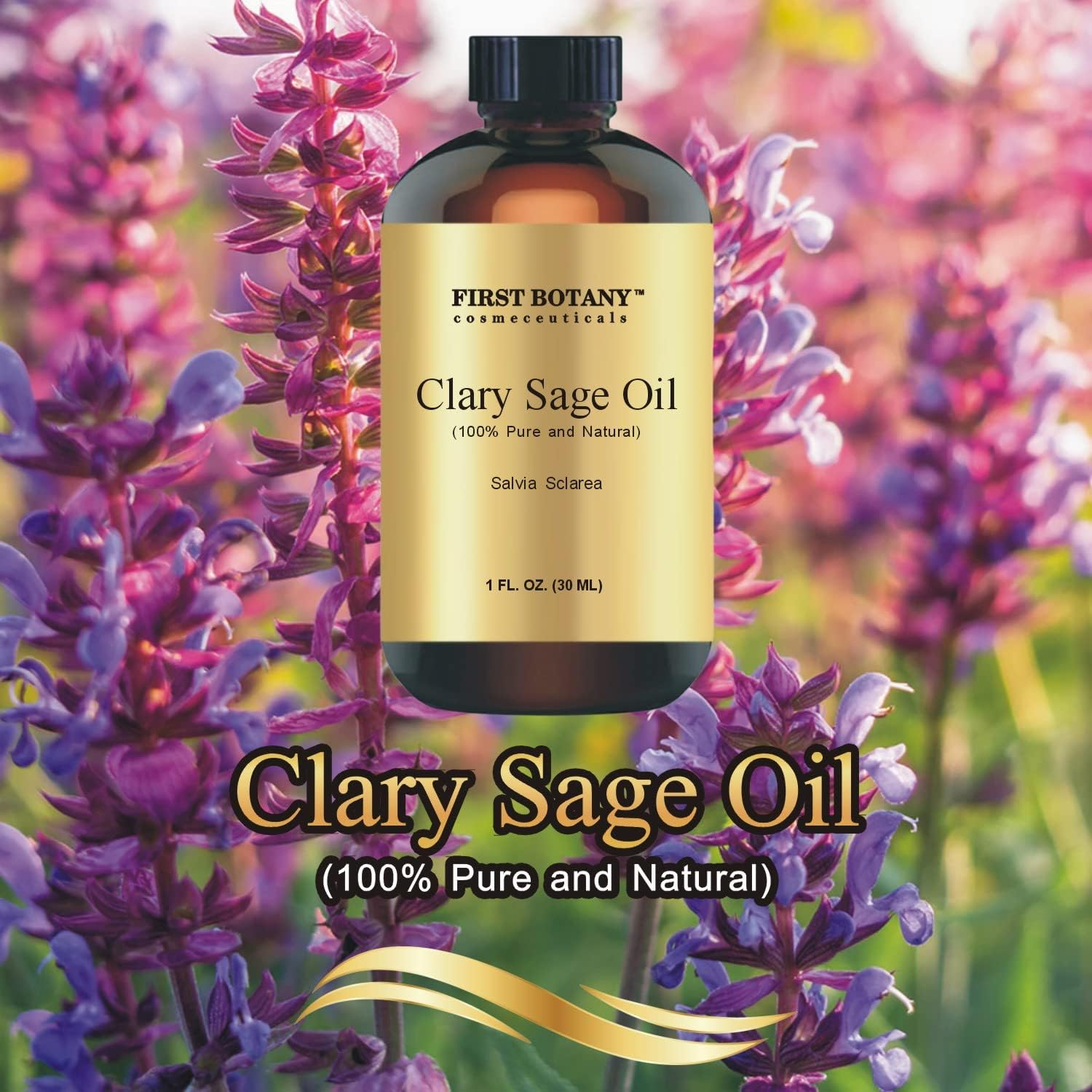 First Botany, 100% Clary Sage Pure Essential Oil - Premium Clary Sage Oil for Aromatherapy, Massage, Topical & Household Uses - 1 fl oz (Clary Sage) : Health & Household