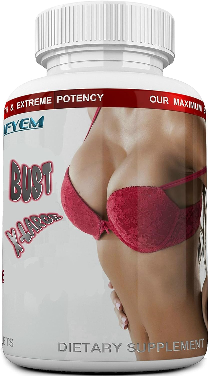 BEAUTIFYEM Bust X-Large Breast Enlargement, Breast Enhancer, Bust Enhancement Pills - Enjoy Larger, Fuller, Firmer Breasts. (Not a Breast Cream). 1 Month Supply