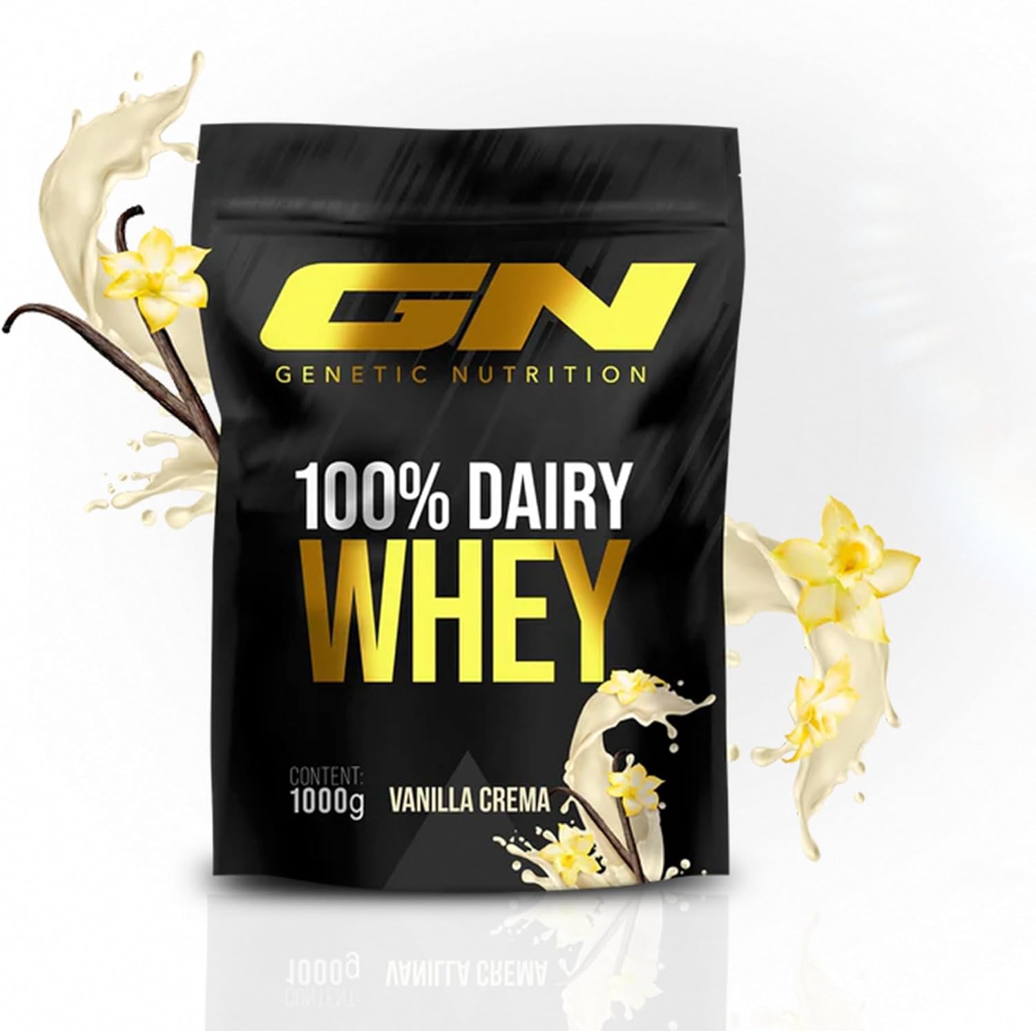 Gn Laboratories 100% Dairy Whey Protein Powder 1000 G (Vanilla Cream) - Protein Powder For Muscle Building - Protein Powder For Protein Shake