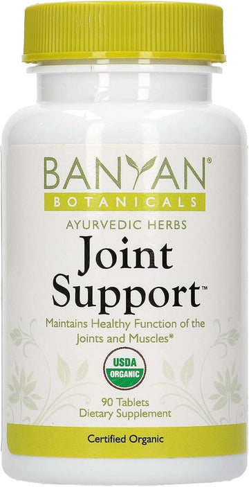 Banyan Botanicals Joint Support â€“ Organic Joint Supplement with Turmeric, Amla & Guggulu Resin â€“ for Healthy Joints & Comfortable Movement* â€“ 90 Tablets â€“ Non-GMO, Sustainably Sourced, Vegan