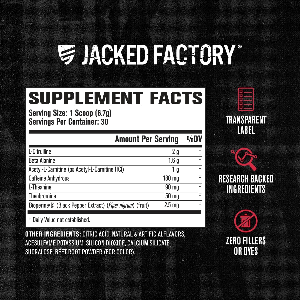 Jacked Factory NITROSURGE Shred Pre Workout Supplement (Watermelon, 30 Servings) & Creatine Monohydrate Powder (Unflavored, 30 Servings) : Health & Household