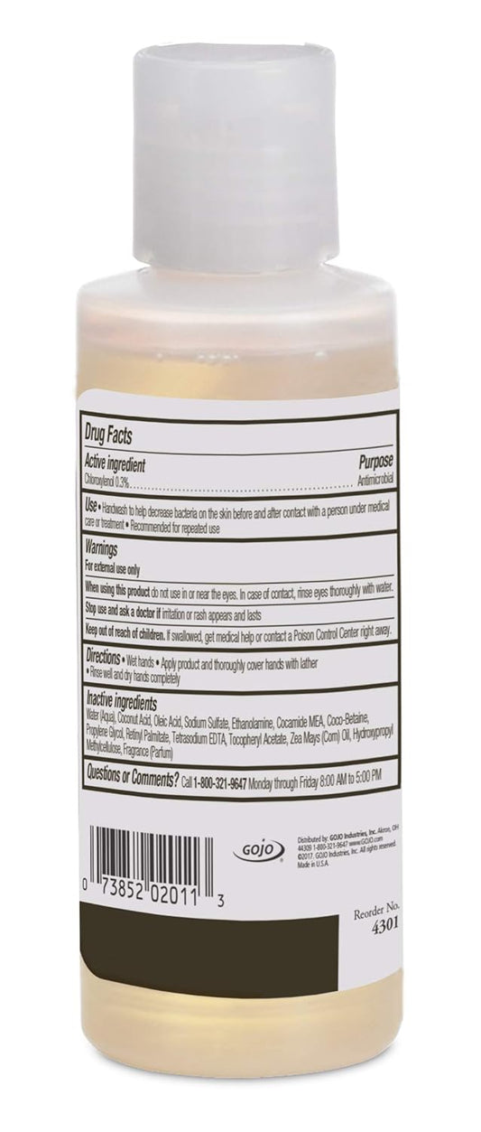 Provon Antimicrobial Lotion Soap With 0.3% Pcmx, Citrus Fragrance, 4 Fl Oz High Performance Lotion Soap Squeeze Bottles (Case Of 48) - 4301-48