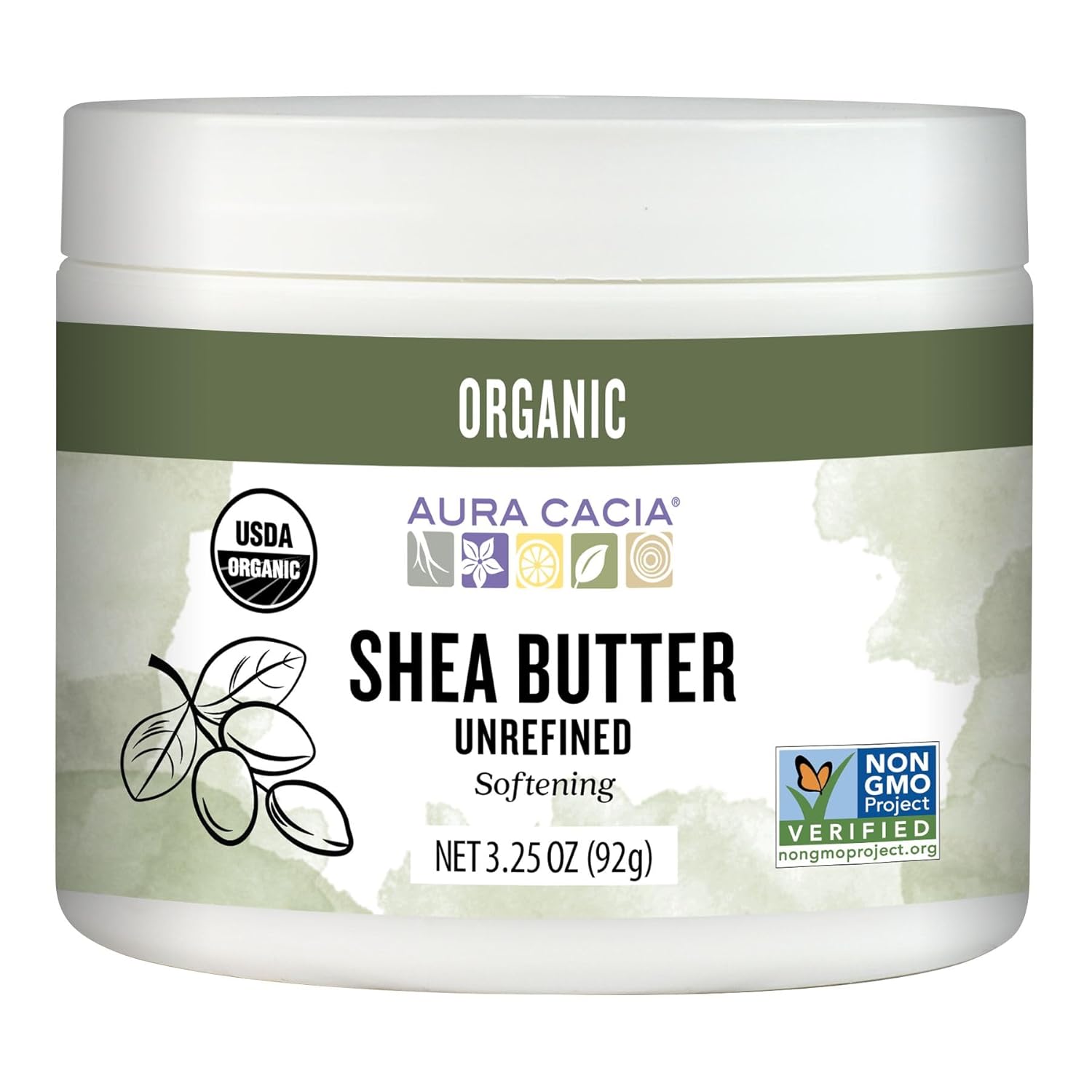 Aura Cacia Organic Shea Butter | Unrefined Body Care | 3.25 Oz. : Beauty & Personal Care