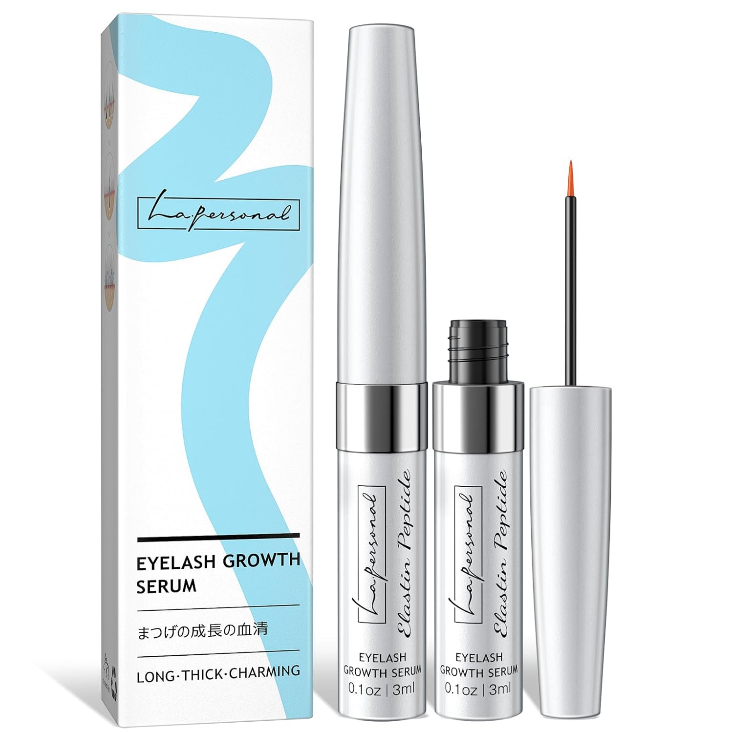 Lash Serum, Eyelash Growth Serum For Lashes & Extensions & Eyebrows, Eyelash Enhancing Serum, Cruelty Free (2Pcs X 3Ml)