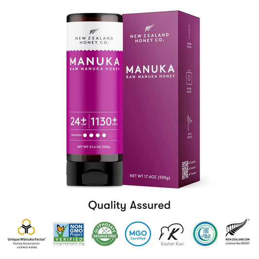 New Zealand Honey Co. Manuka Honey Umf 24+ Squeezy | 500G | 17.6Oz