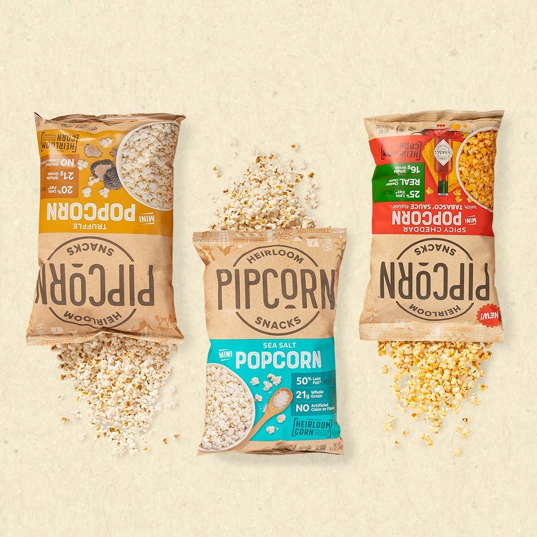 Heirloom Truffle Mini Popcorn By Pipcorn, 4.5 Oz