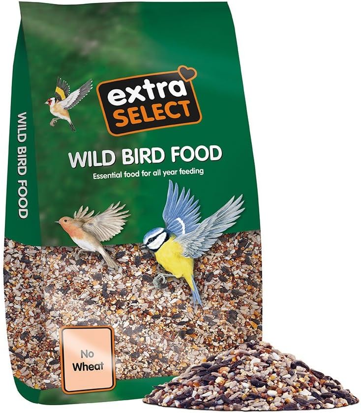 Extra Select No Wheat Wild Bird Food: Wheat Free Bird Seed For All Seasons, Mixed Bird Feed - 12.75KgSunw12