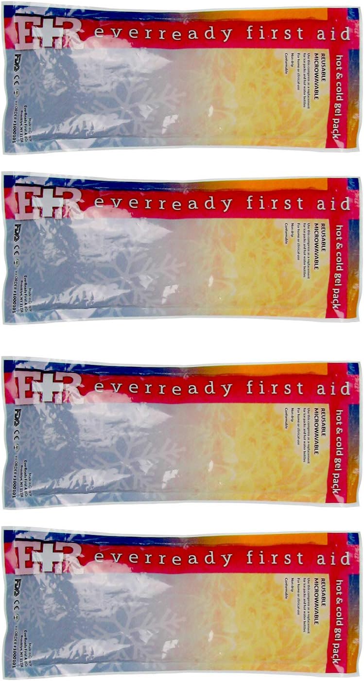 Ever Ready First Aid Reusable Hot & Cold Gel Pack- 4 Pack