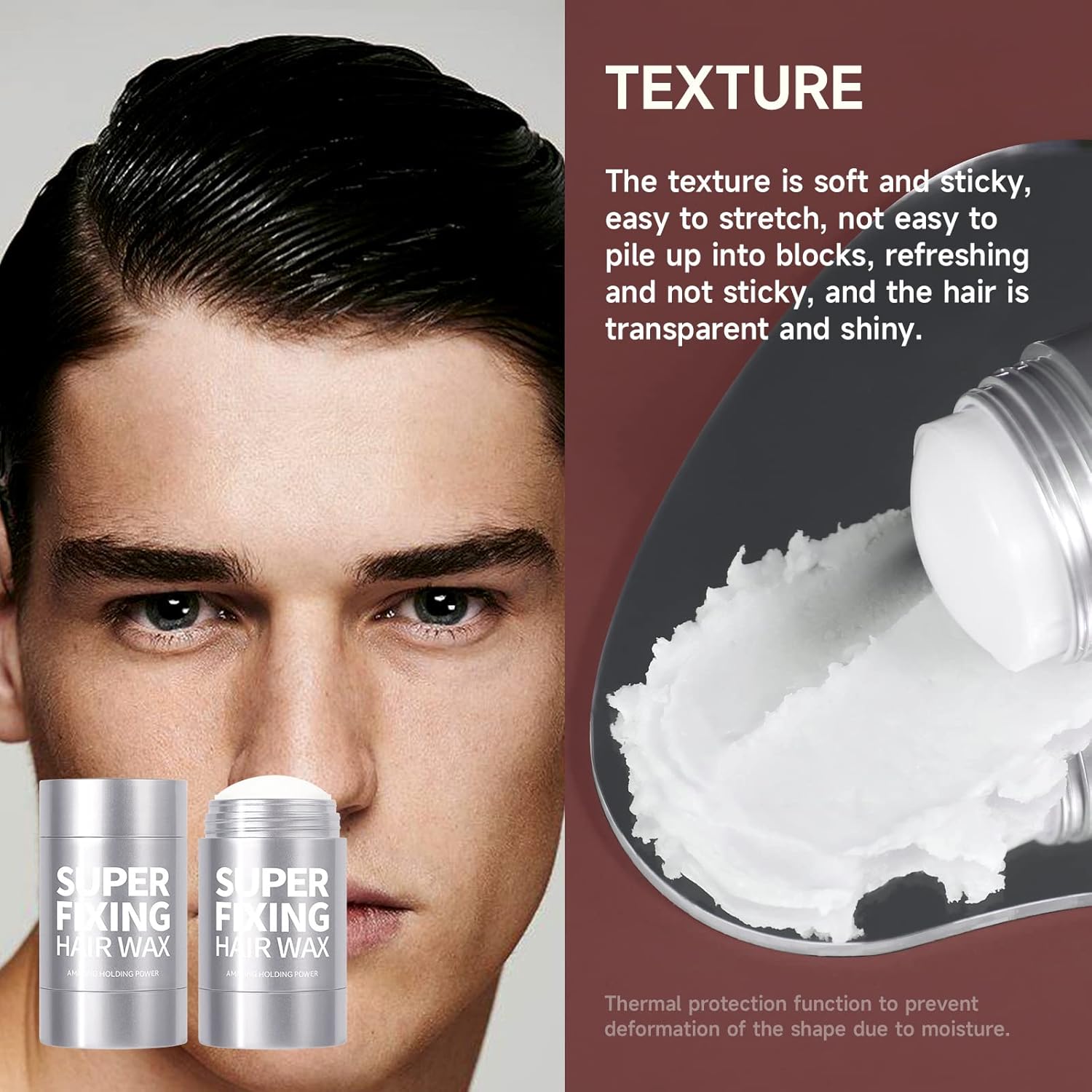Hair Wax Stick for Hair Slick Stick for Hair,Non-greasy Styling Wax Hair Pomade Stick Slick Back Hair Stick Sleek Finish Styling Wax Stick for Flyaways and Edge Frizz Hair : Amazon.co.uk: Beauty