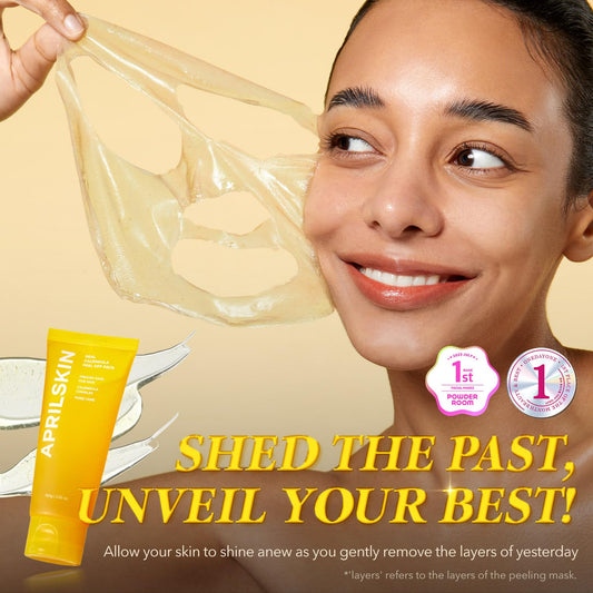 Aprilskin Peel & Glow Mask Duo: Calendula Flower-Infused Facial Peel Off Mask And Txa Pink Capsule Gel Mask (4Ea)
