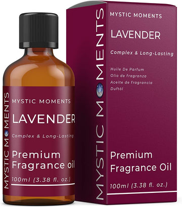 Mystic Moments | Lavender Fragrance Oil - 100ml - Perfect for Soaps, Candles, Bath Bombs, Oil Burners, Diffusers and Skin & Hair Care Items