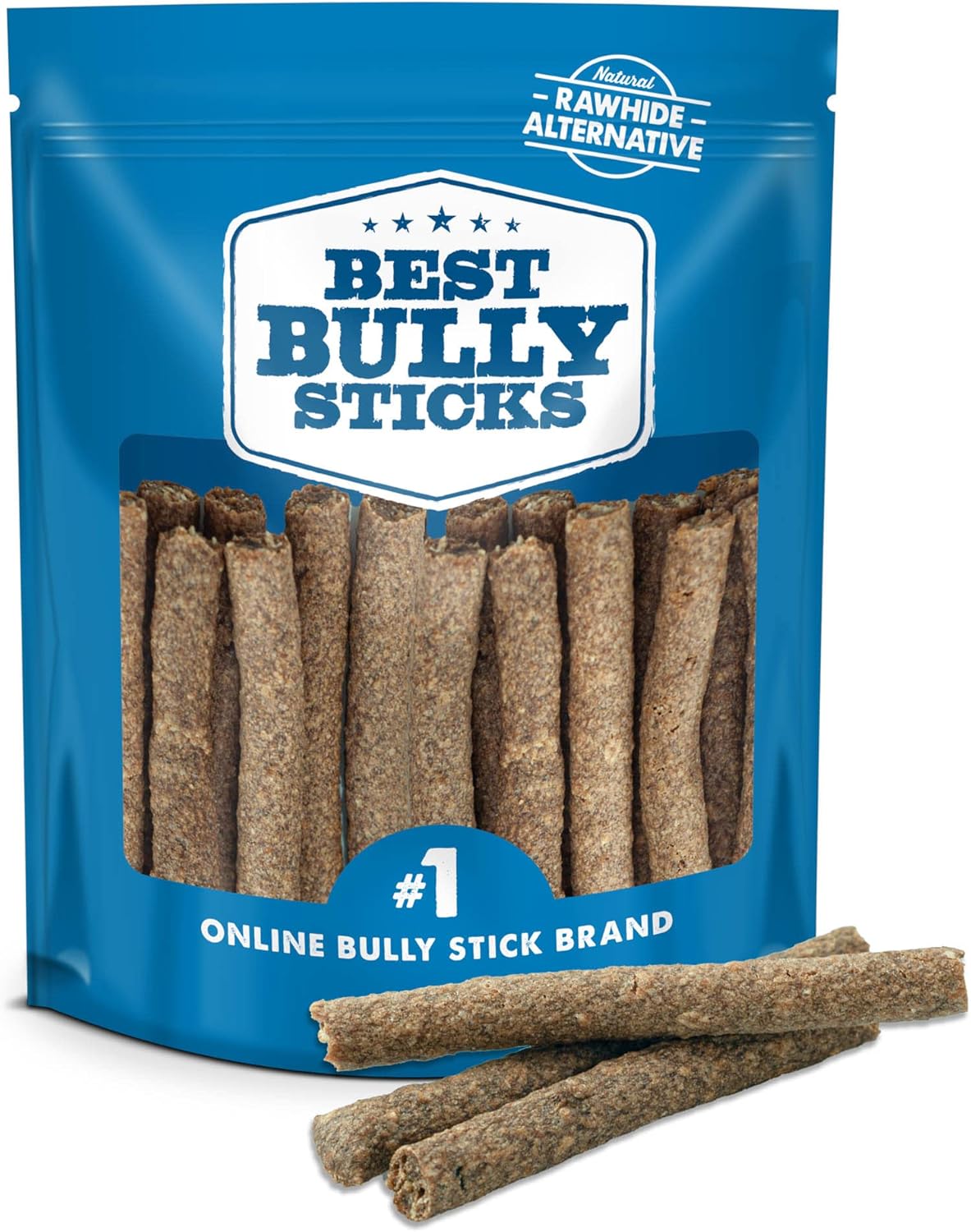 Premium Real Beef Dog Treats - Bully Snap Stick, 20 Pack - 100% Natural, No Additives - Reward, Puppy & Dog Training Treats - Usa Packed - Healthy, Easy To Digest, Rawhide-Free, High Protein
