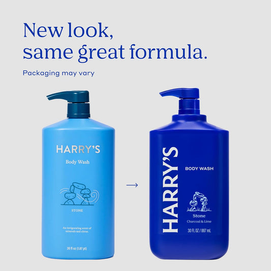 Harry'S Men'S Body Wash Shower Gel, Stone Scent, 30 Oz