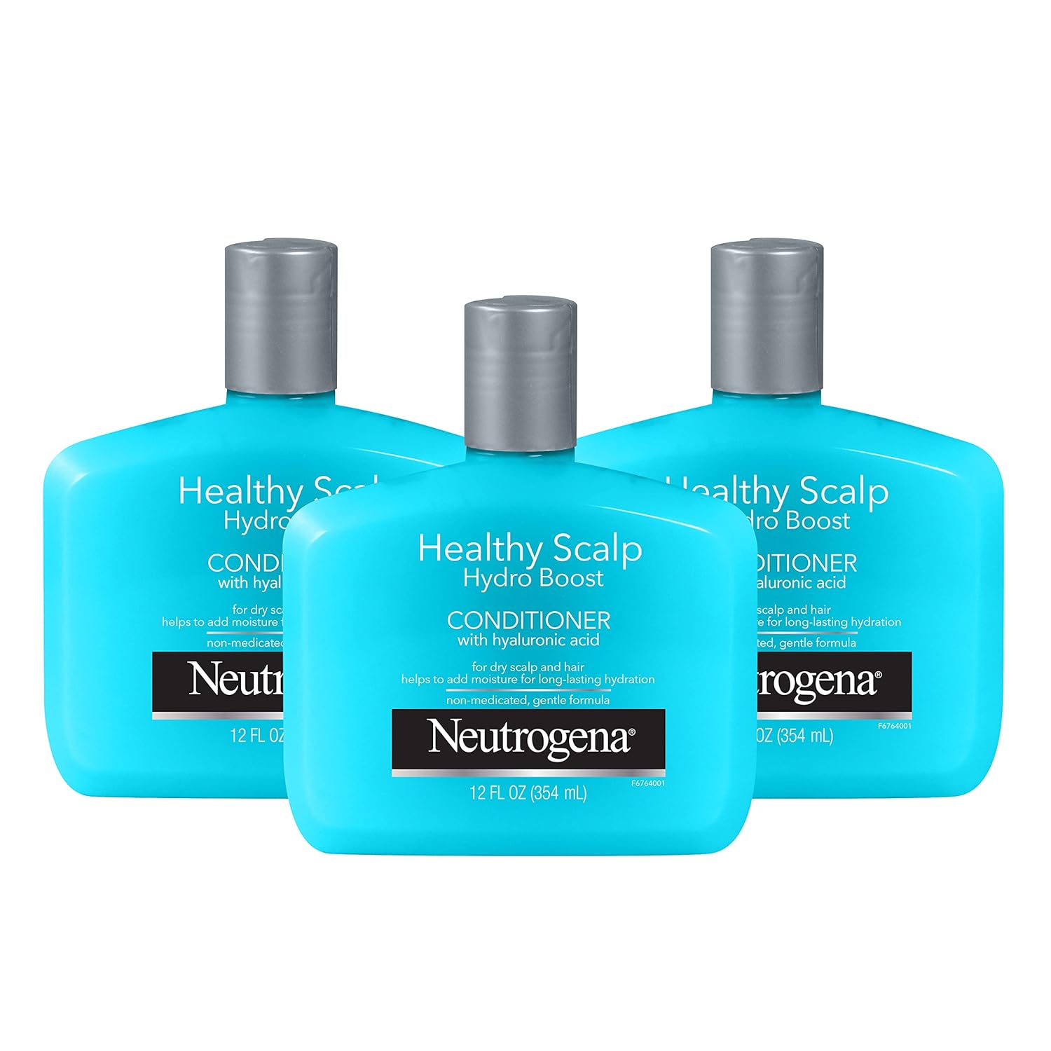 Neutrogena Moisturizing Healthy Scalp Hydro Boost Conditioner For Dry Hair And Scalp, With Hydrating Hyaluronic Acid, Ph-Balanced, Paraben & Phthalate-Free, Color-Safe, 12 Fl Oz (Pack Of 3)