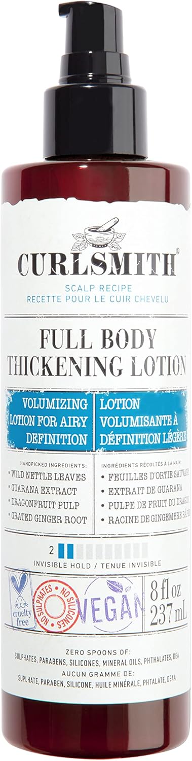 Curlsmith - Full Body Thickening Lotion - Instant Volume For All Hair And Curl Types, Vegan (237Ml/8 Fl Oz)