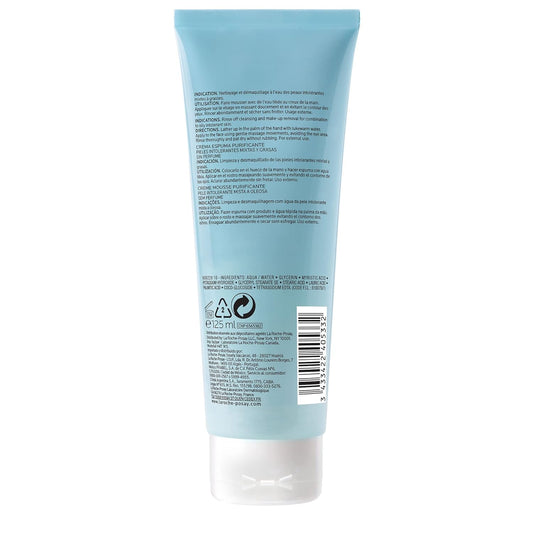 La Roche-Posay Toleriane Purifying Foaming Cream Cleanser For Oily Skin, Daily Face Wash With Ceramides And Niacinamide, Oil-Free, Fragrance Free